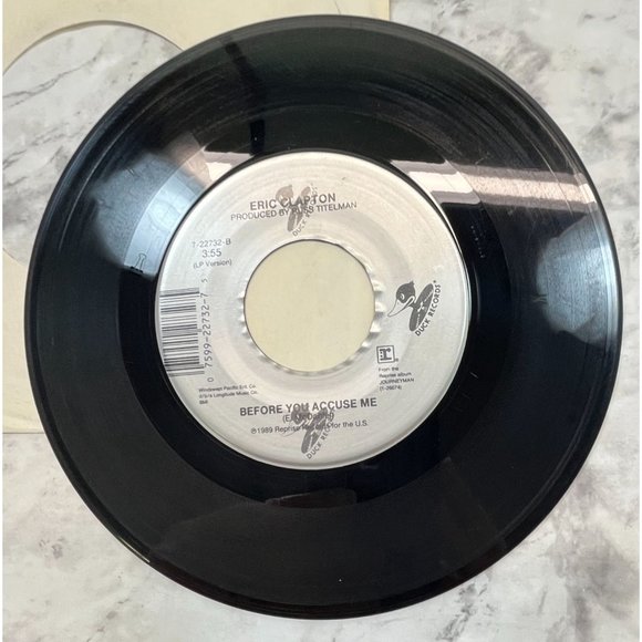 Eric Clapton Pretending / Before You Acuse Me 45 RPM Rock Duck Records - Picture 6 of 6